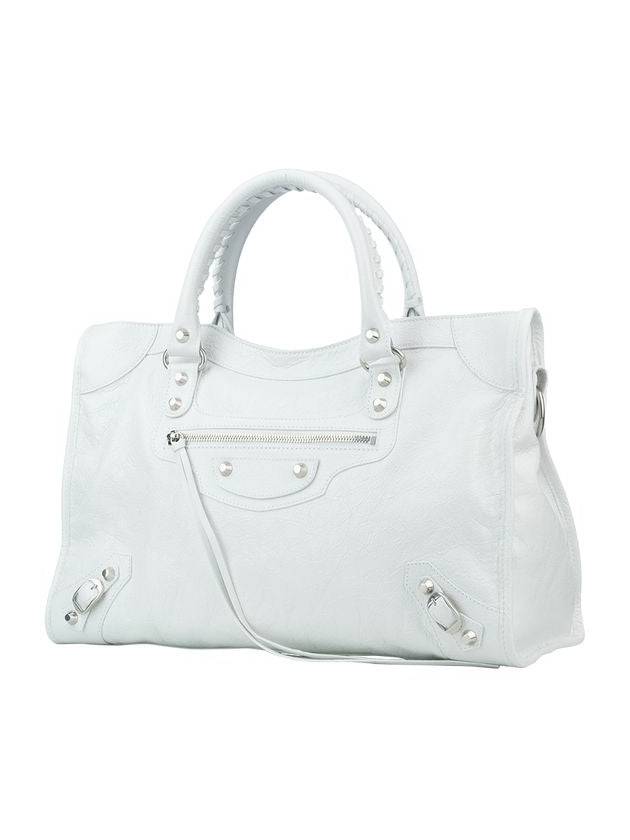 Luxury Balenciaga  Le City Medium Bag White
