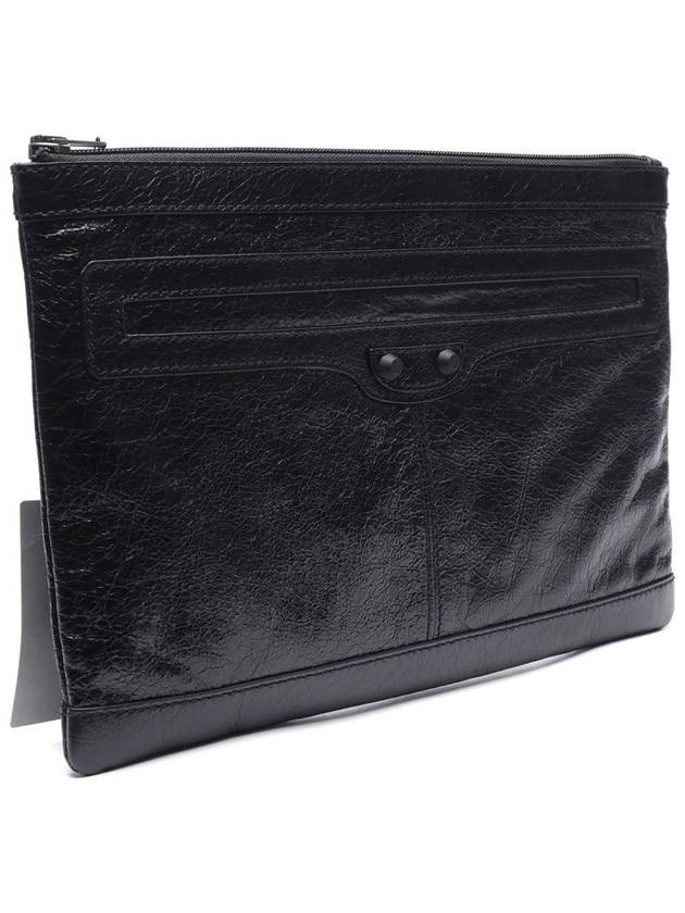 Luxury Balenciaga  Classic Clip Clutch Bag Black