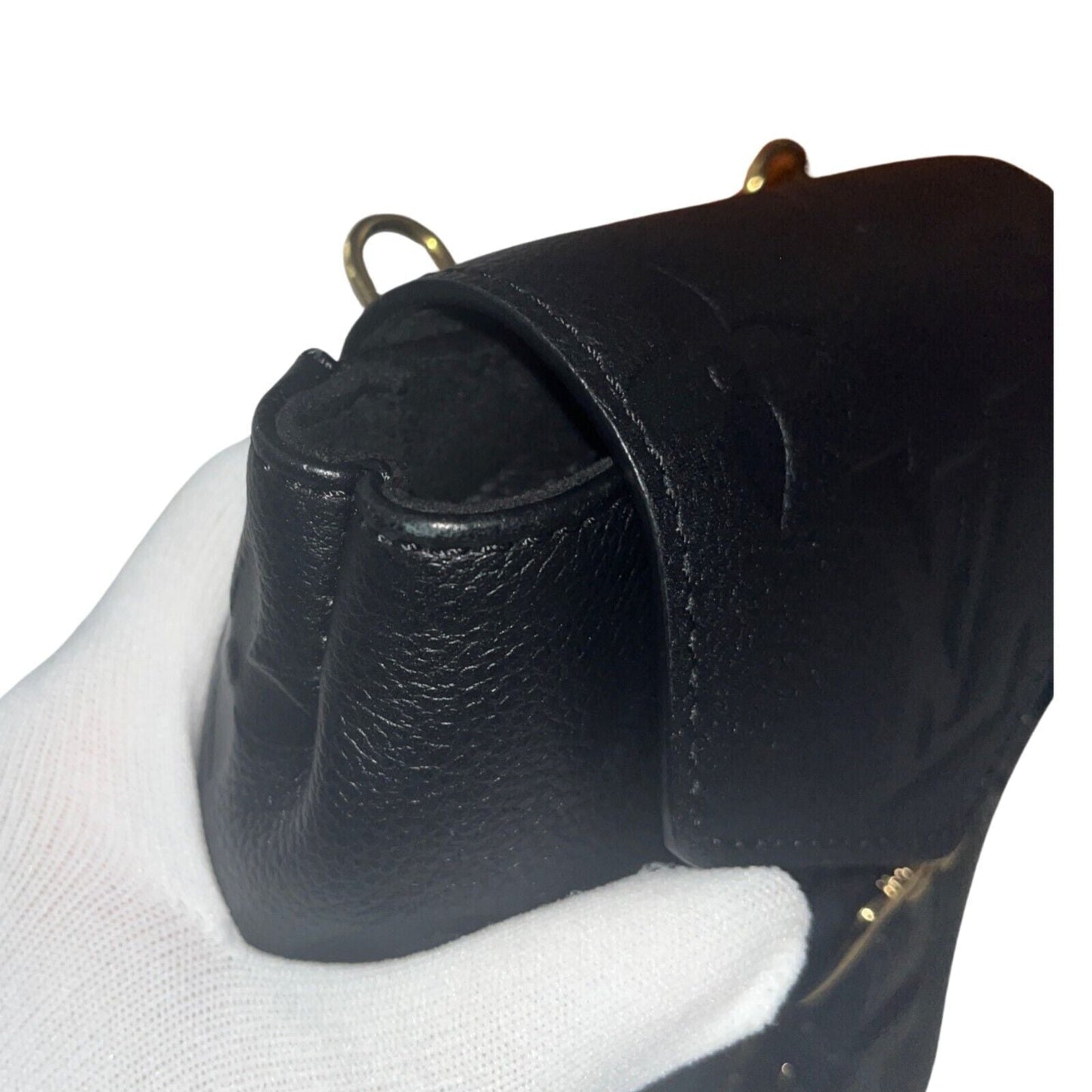 LOUIS VUITTON Tiny Backpack Monogram Empreinte Giant Leather Black