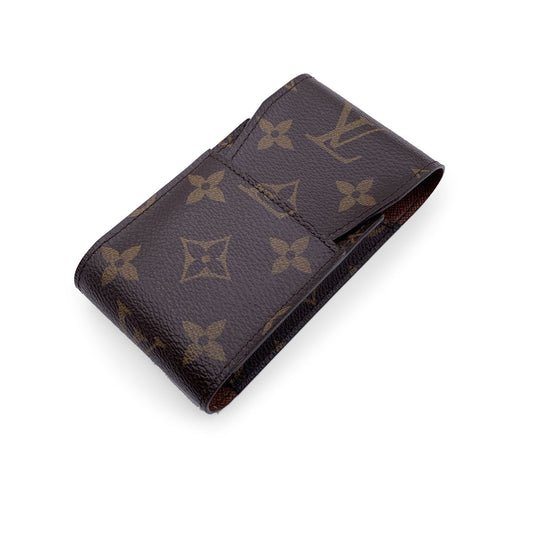LOUIS VUITTON Monogram Brown Canvas Cigarette Case Holder M63024