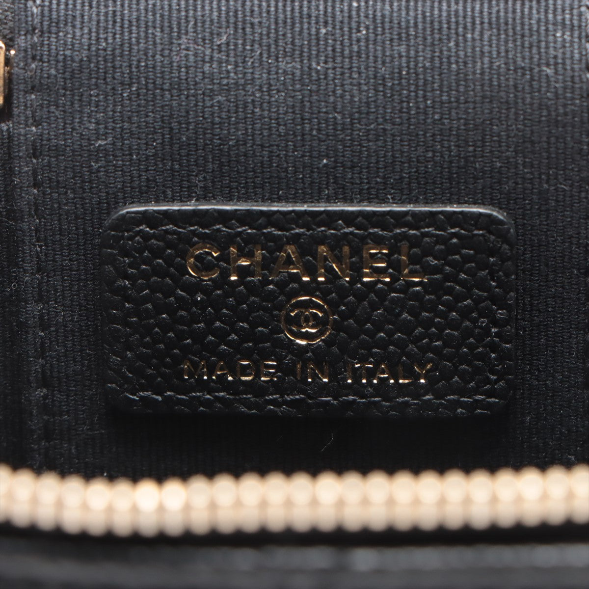 Chanel Matrasse Caviar S Chain Shoulder Bag Vanity Black G  31st