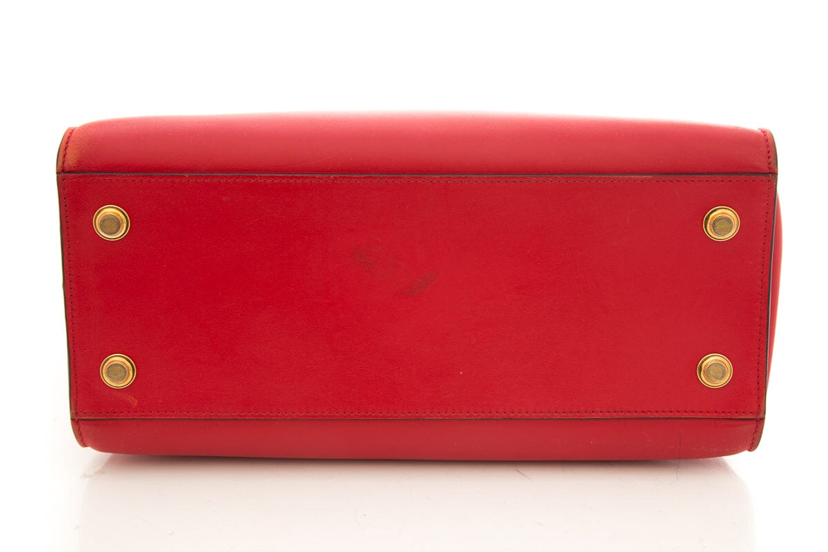 Louis Vuitton Red City Steamer MM Handbag