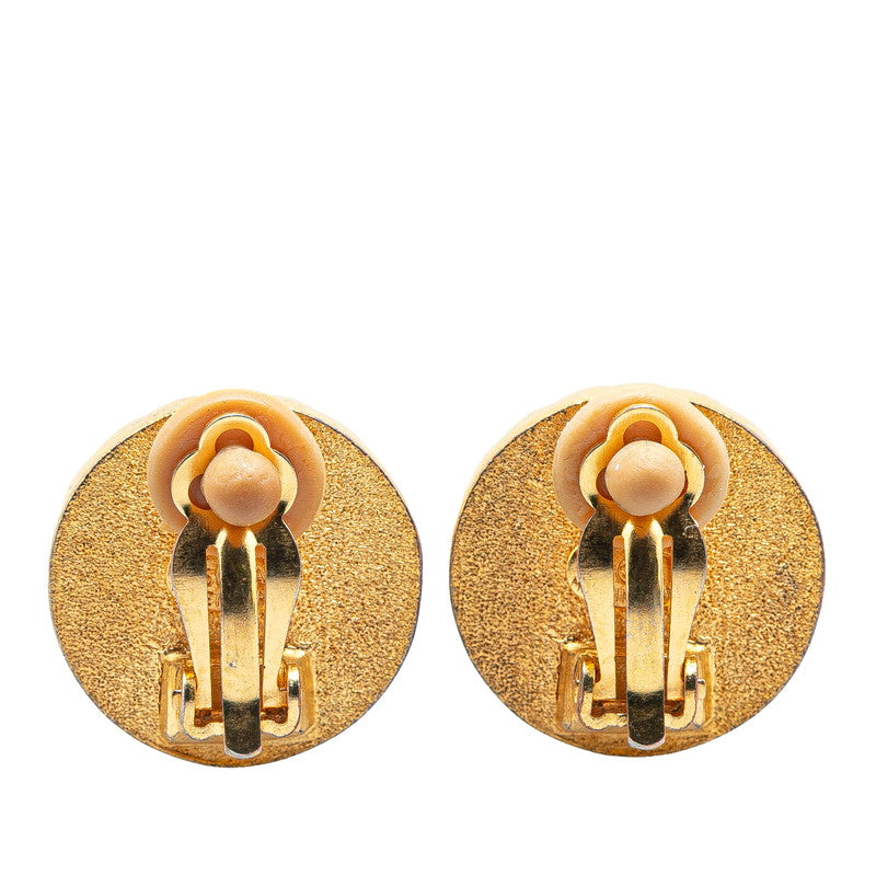 Chanel Coco Mark Round Earrings 95A