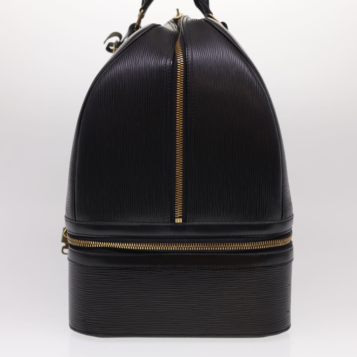 LOUIS VUITTON Epi Sac Sports Boston Bag SPO Black LV Auth 40014