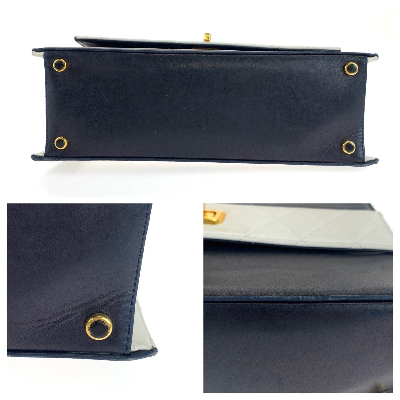 Chanel Vintage 2.55 Lambskin Turnlock Shoulder Bag