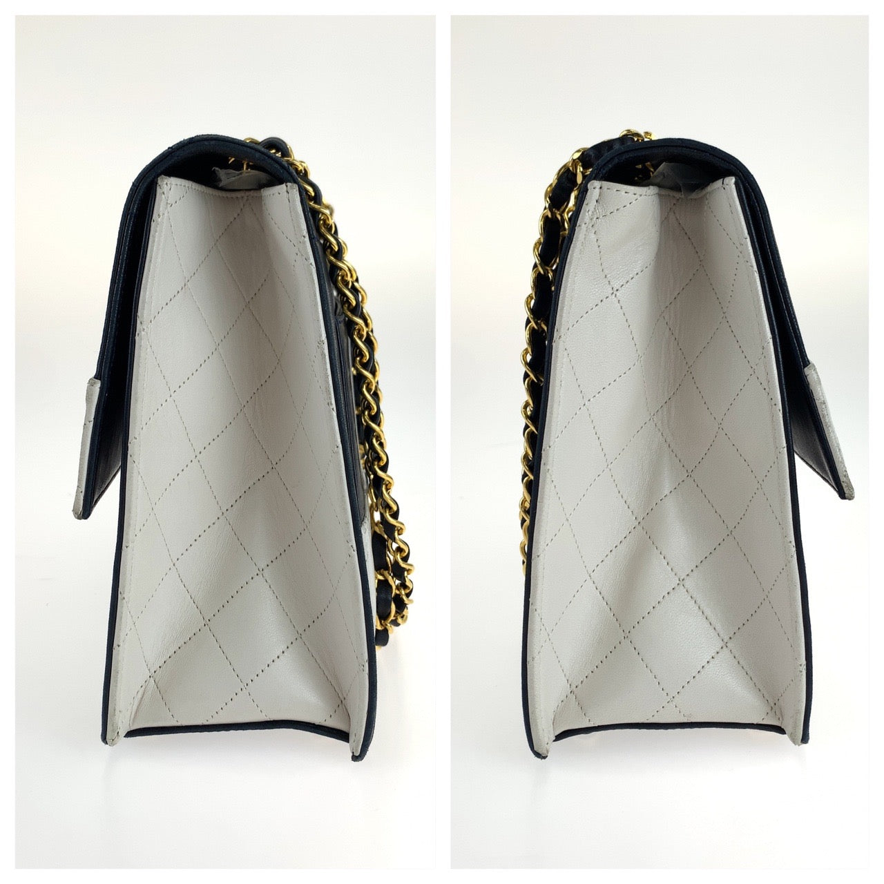 Chanel Vintage 2.55 Lambskin Turnlock Shoulder Bag