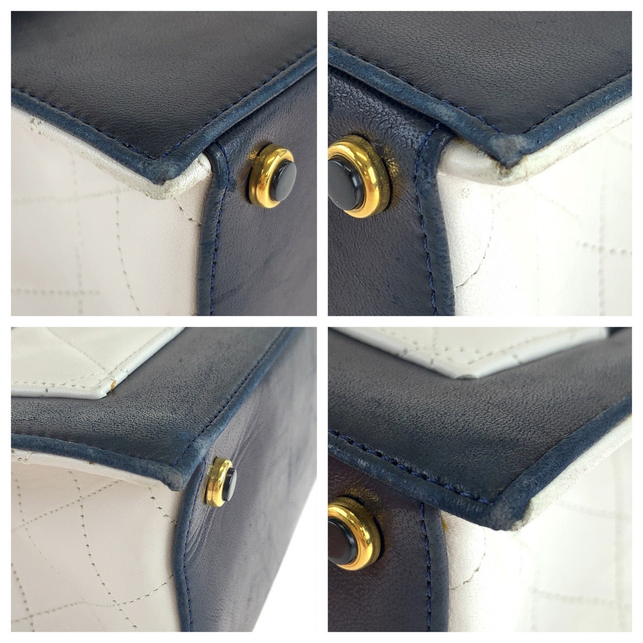 Chanel Vintage 2.55 Lambskin Turnlock Shoulder Bag