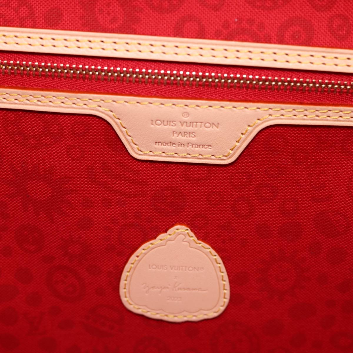 LOUIS VUITTON Yayoi Kusama Face Neverfull MM Tote Bag M46447 LV  40256A