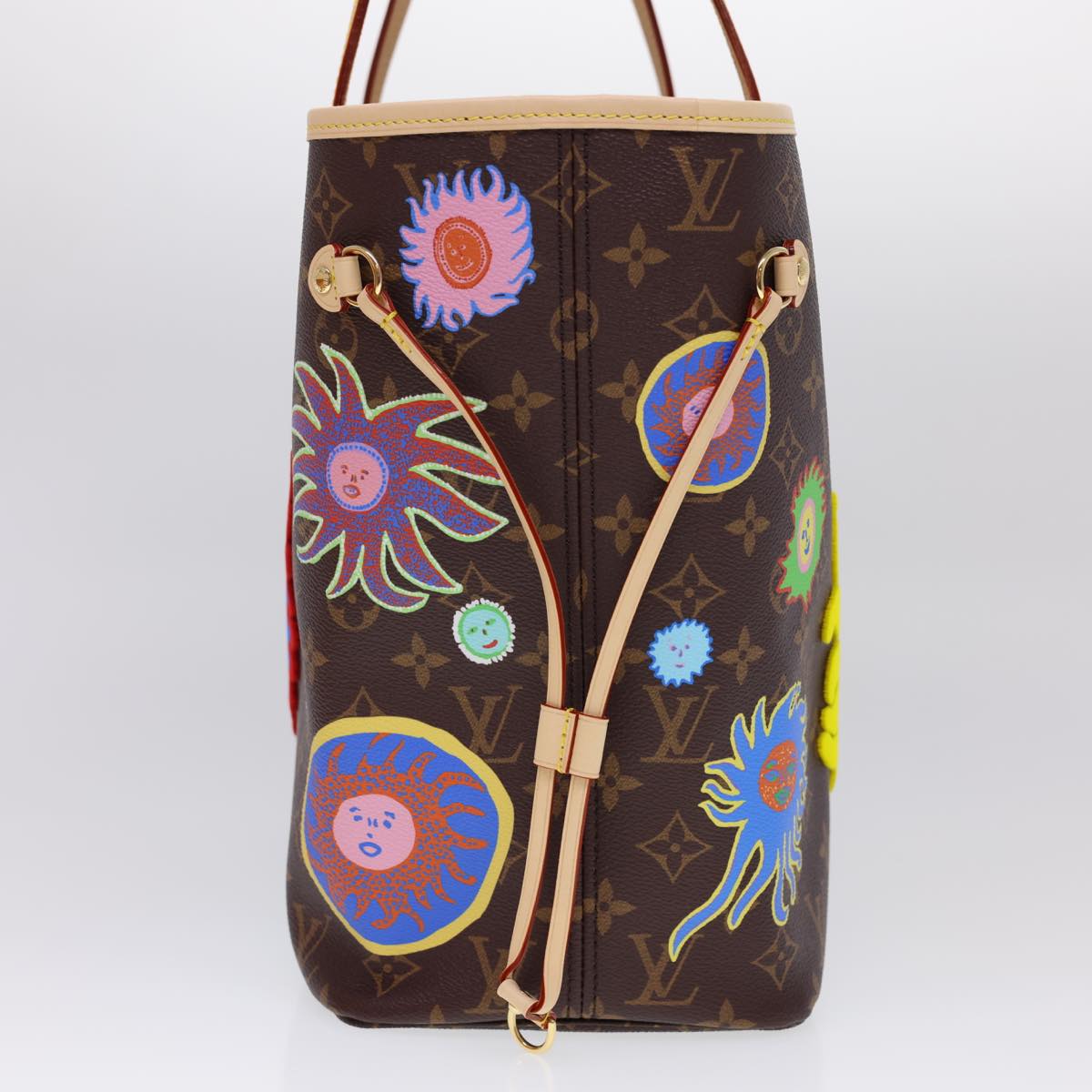 LOUIS VUITTON Yayoi Kusama Face Neverfull MM Tote Bag M46447 LV  40256A