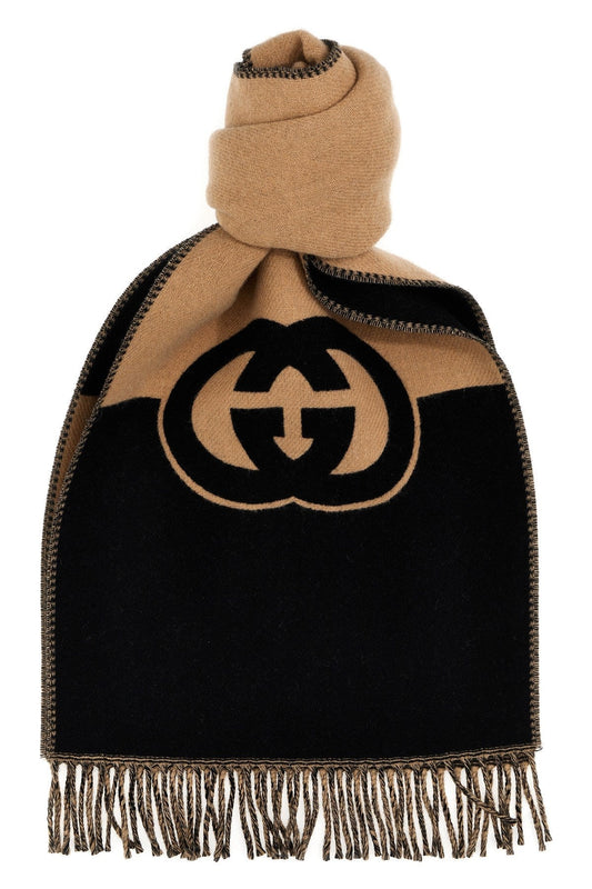 Gucci Men Incrocio Gg Scarf