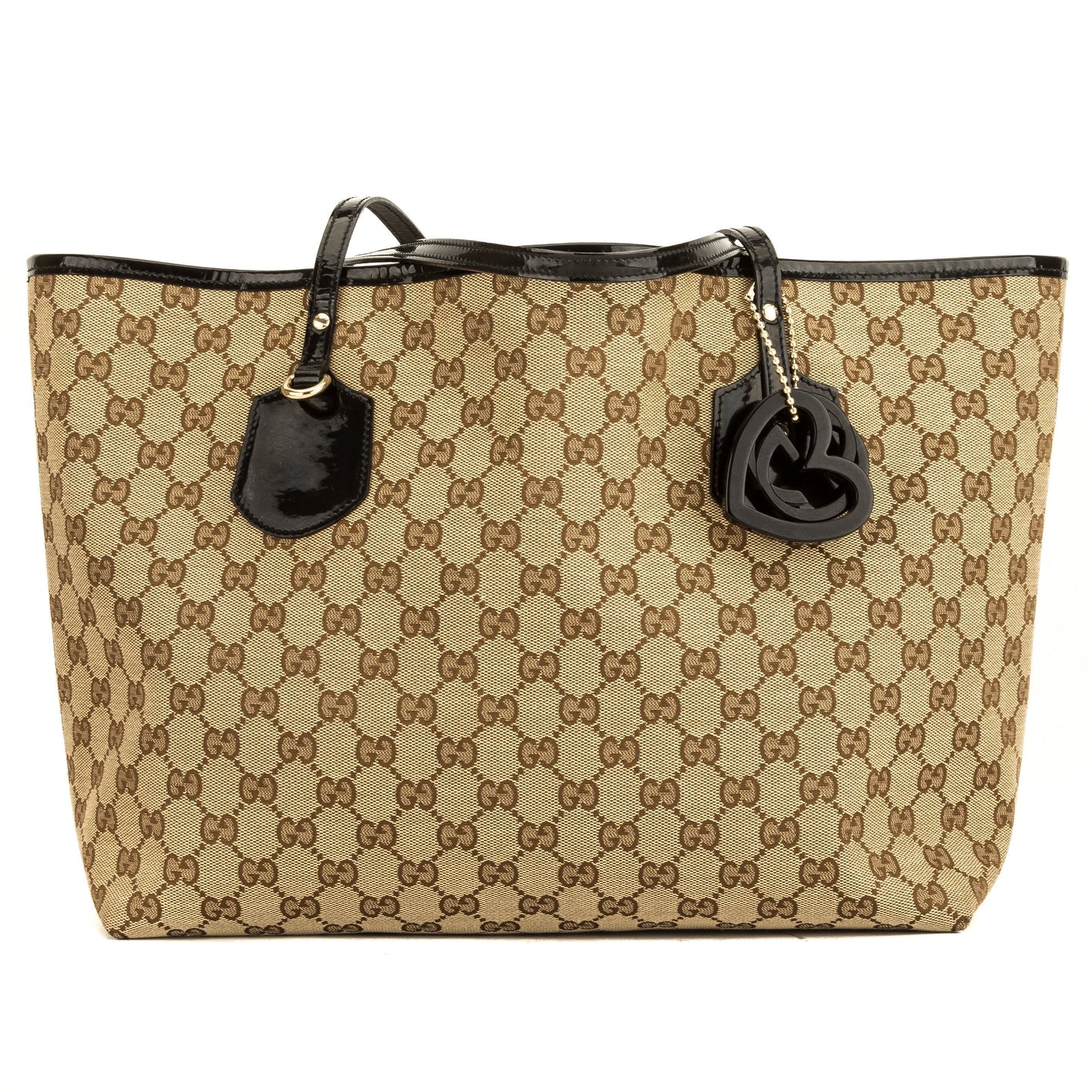 G*G Black Patent GG Monogram Tote (4040026)