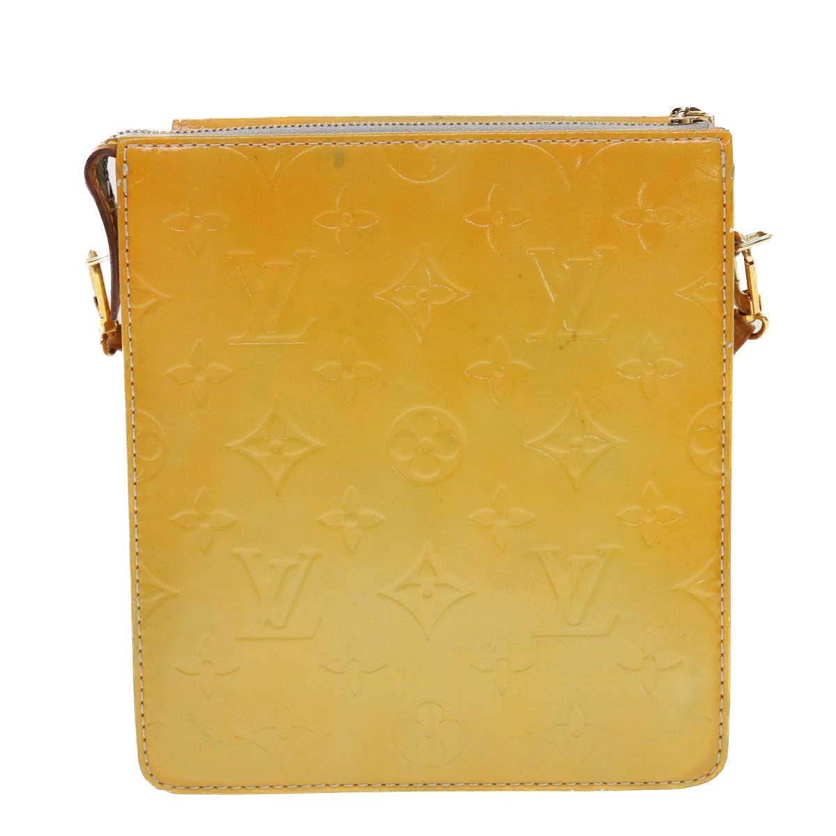 LOUIS VUITTON Monogram Vernis Mott Accessory Pouch Gris M91030 LV Auth 40437