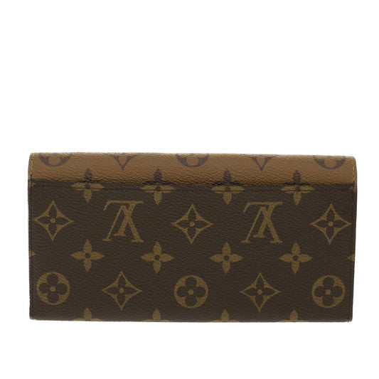 LOUIS VUITTON Monogram Reverse Portefeuille Emily Long Wallet M82157 Auth 40459A