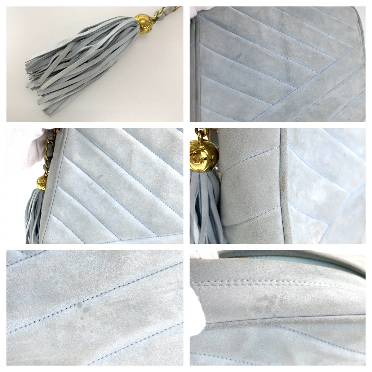 Chanel Vintage Suede Fringe Crossbody Bag
