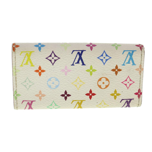 LOUIS VUITTON Monogram Multicolor Multi Cles 4 Key Case White M60043 Auth 40493