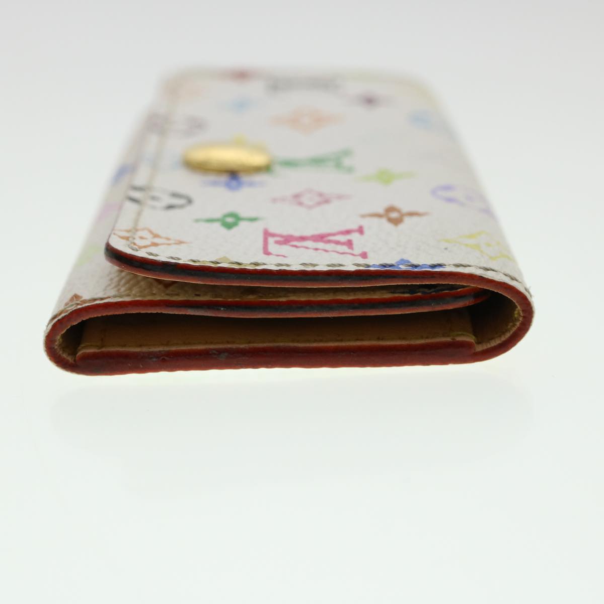 LOUIS VUITTON Monogram Multicolor Multi Cles 4 Key Case White M60043 Auth 40493