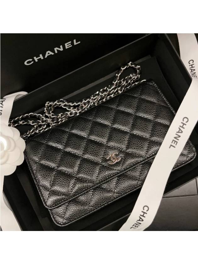 Classic woc black silver caviar skin AP0250 Chanel