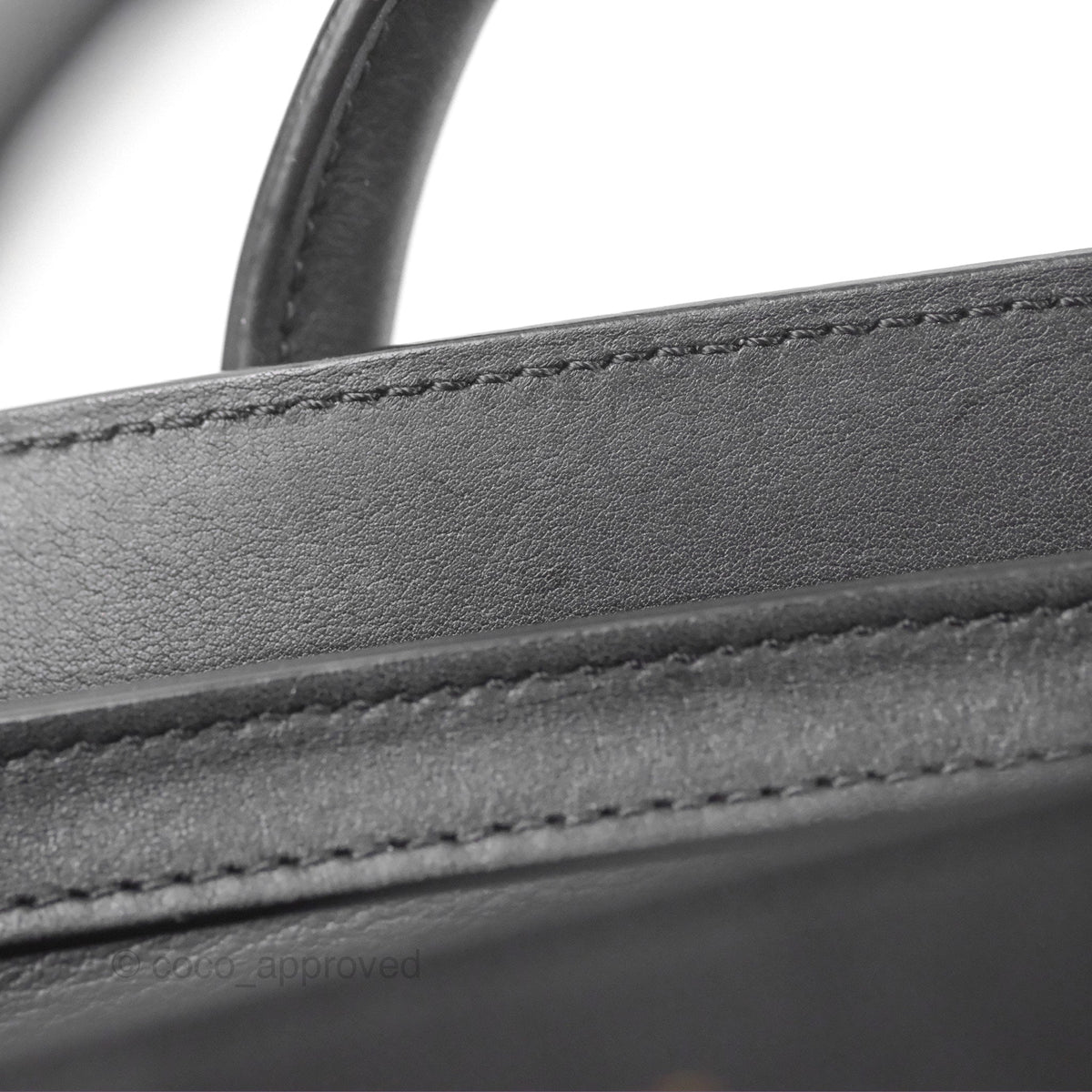 Celine Nano Luggage Bag Black Gold Hardware