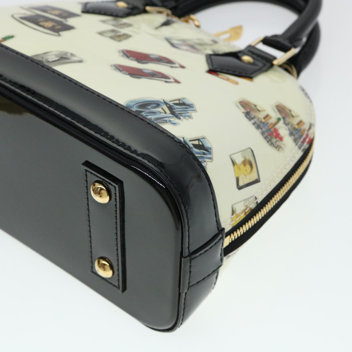 LOUIS VUITTON Vernis Nicolas Ghesquire Alma BB Hand Bag M50419 LV  40601A