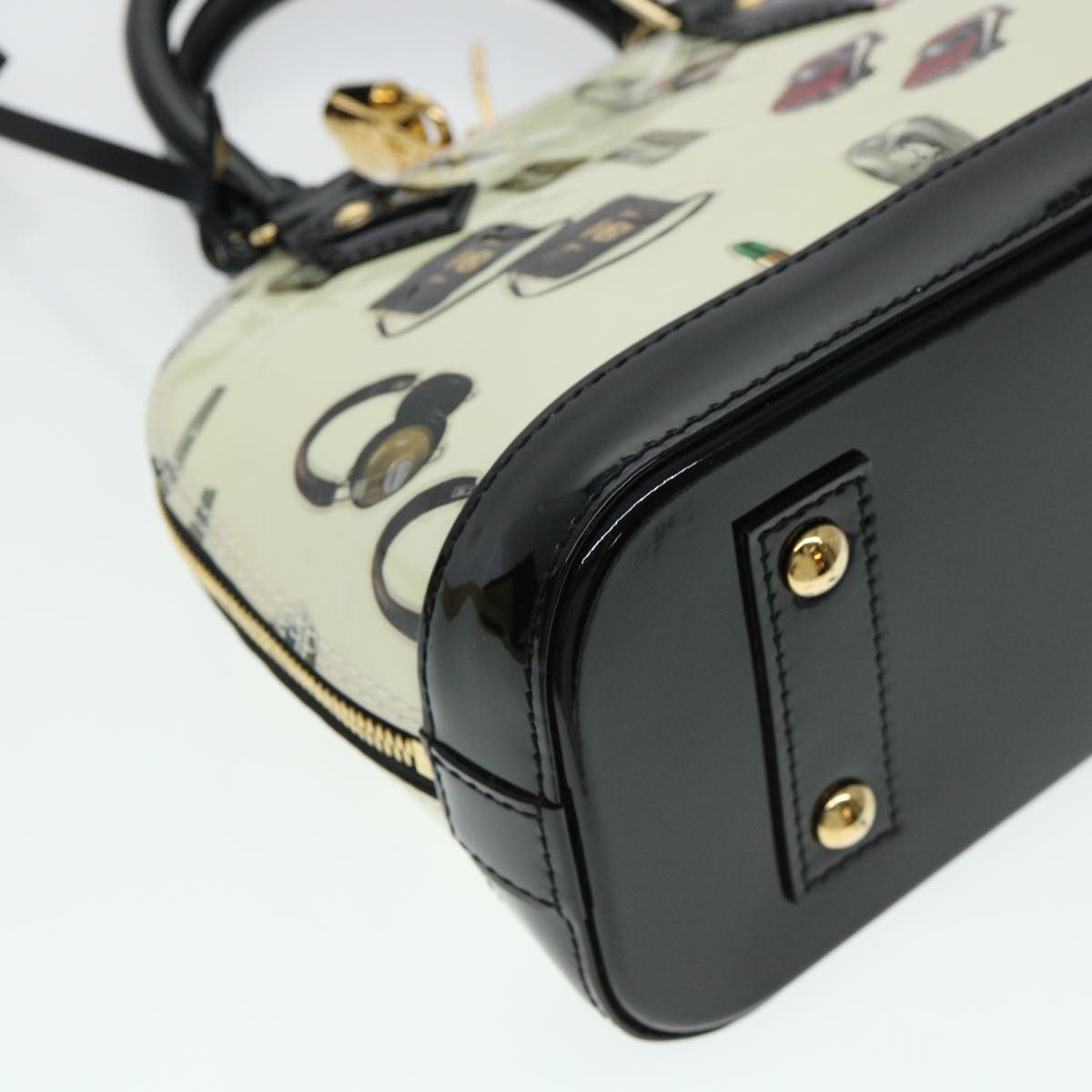 LOUIS VUITTON Vernis Nicolas Ghesquire Alma BB Hand Bag M50419 LV  40601A