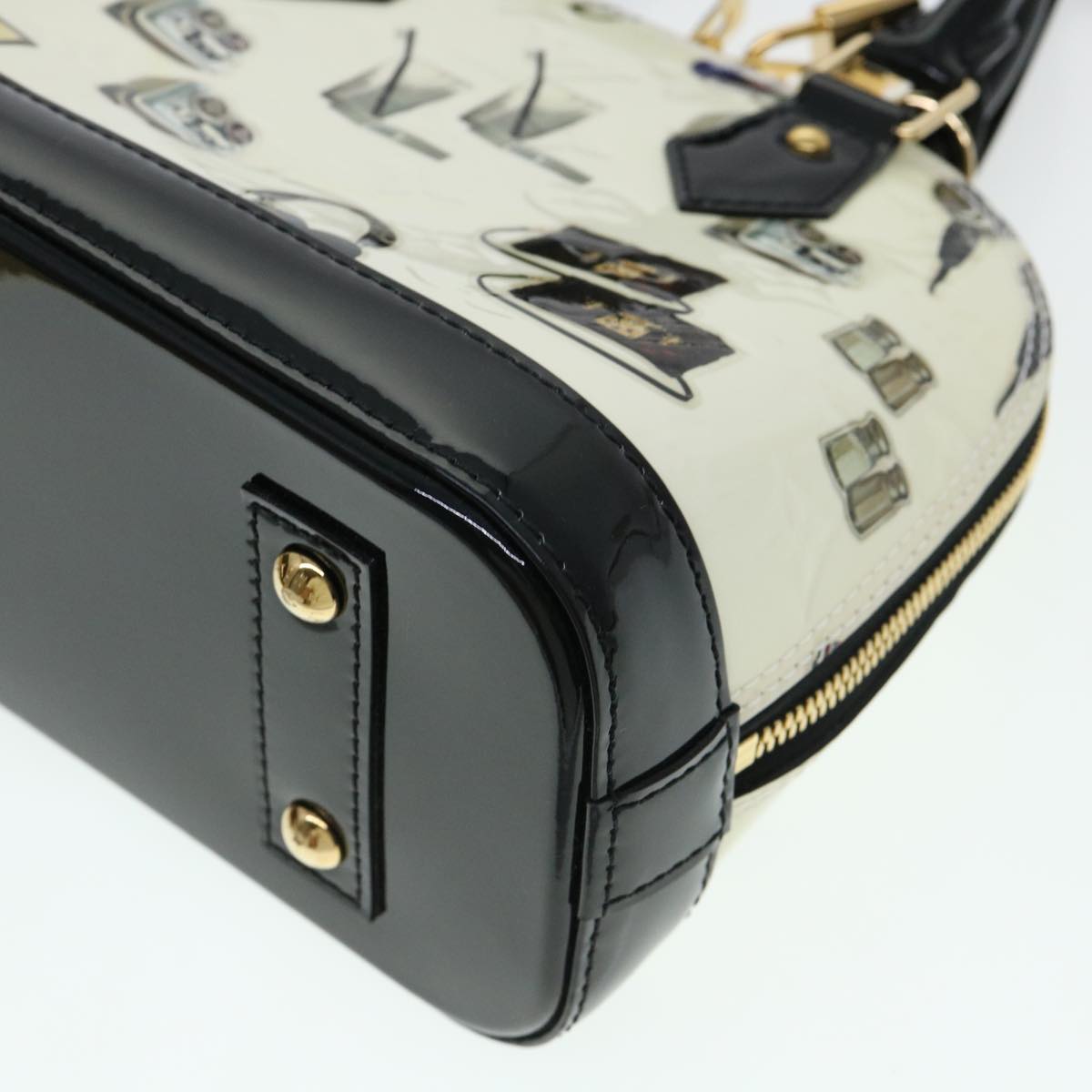 LOUIS VUITTON Vernis Nicolas Ghesquire Alma BB Hand Bag M50419 LV  40601A