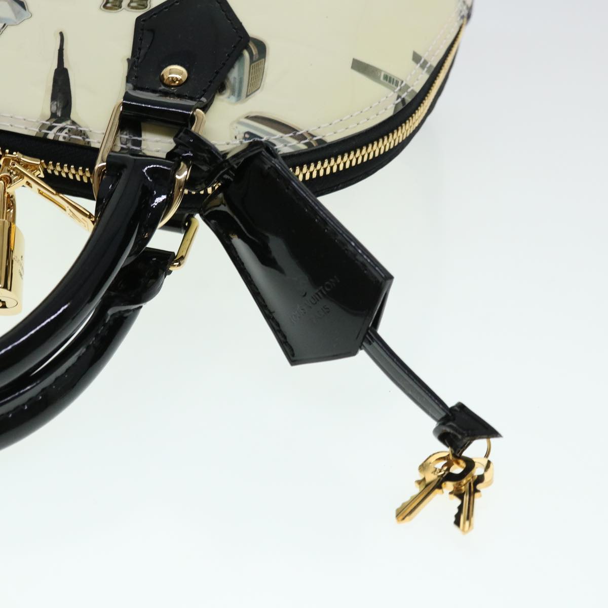 LOUIS VUITTON Vernis Nicolas Ghesquire Alma BB Hand Bag M50419 LV  40601A