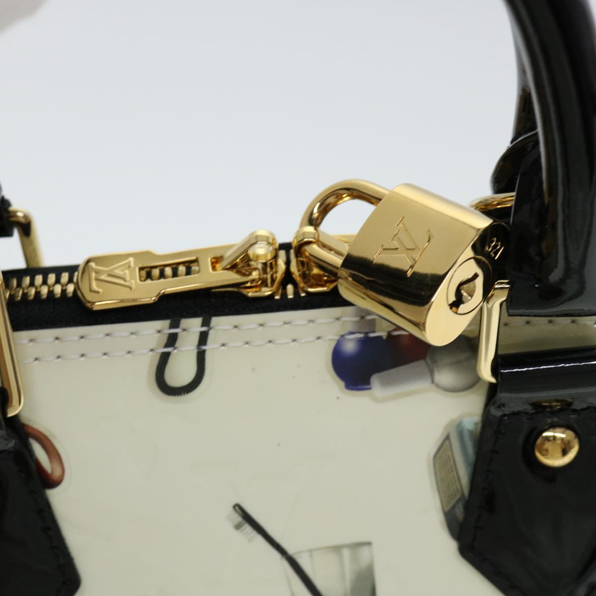 LOUIS VUITTON Vernis Nicolas Ghesquire Alma BB Hand Bag M50419 LV  40601A