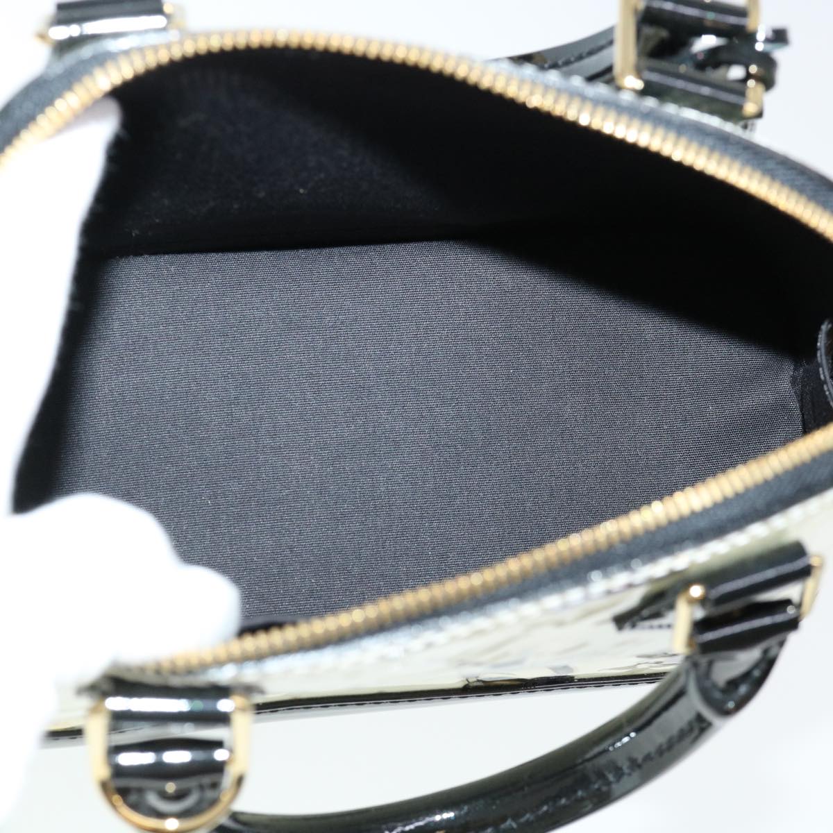 LOUIS VUITTON Vernis Nicolas Ghesquire Alma BB Hand Bag M50419 LV  40601A