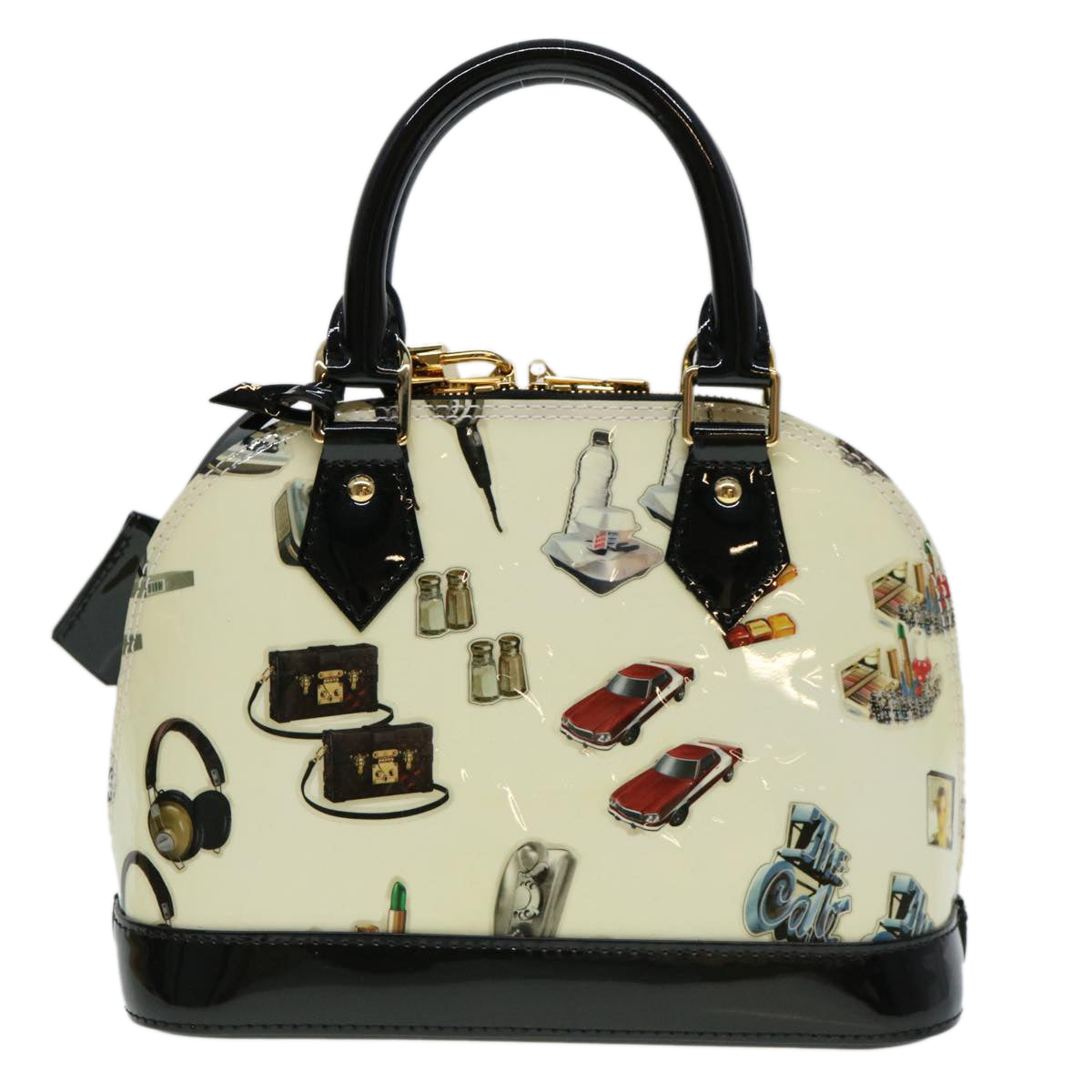 LOUIS VUITTON Vernis Nicolas Ghesquire Alma BB Hand Bag M50419 LV  40601A