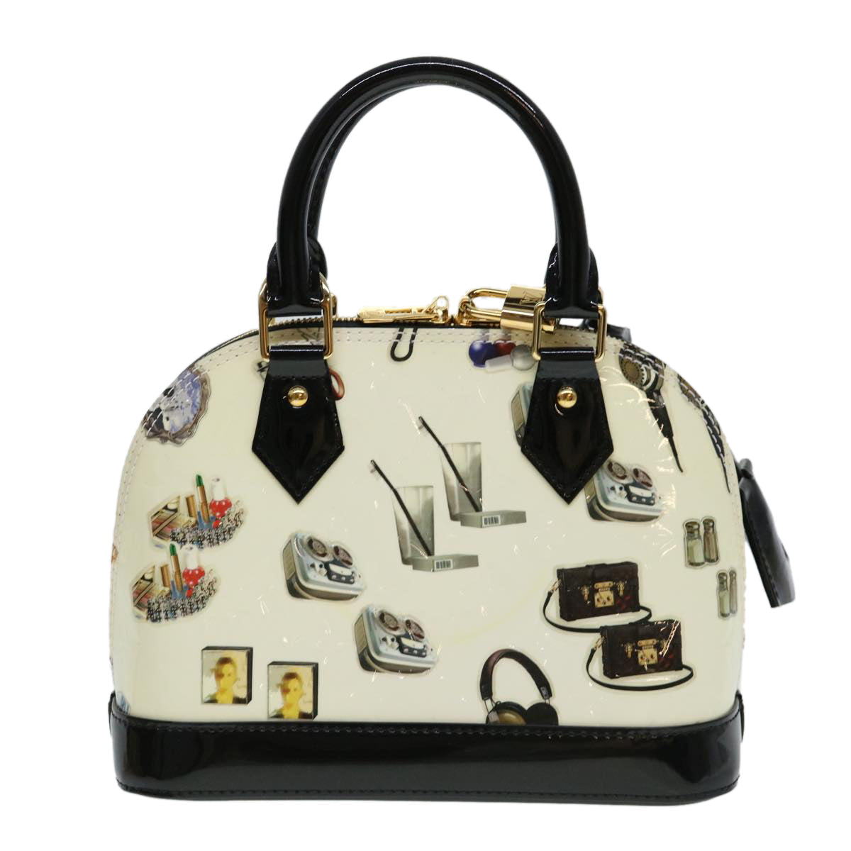 LOUIS VUITTON Vernis Nicolas Ghesquire Alma BB Hand Bag M50419 LV  40601A