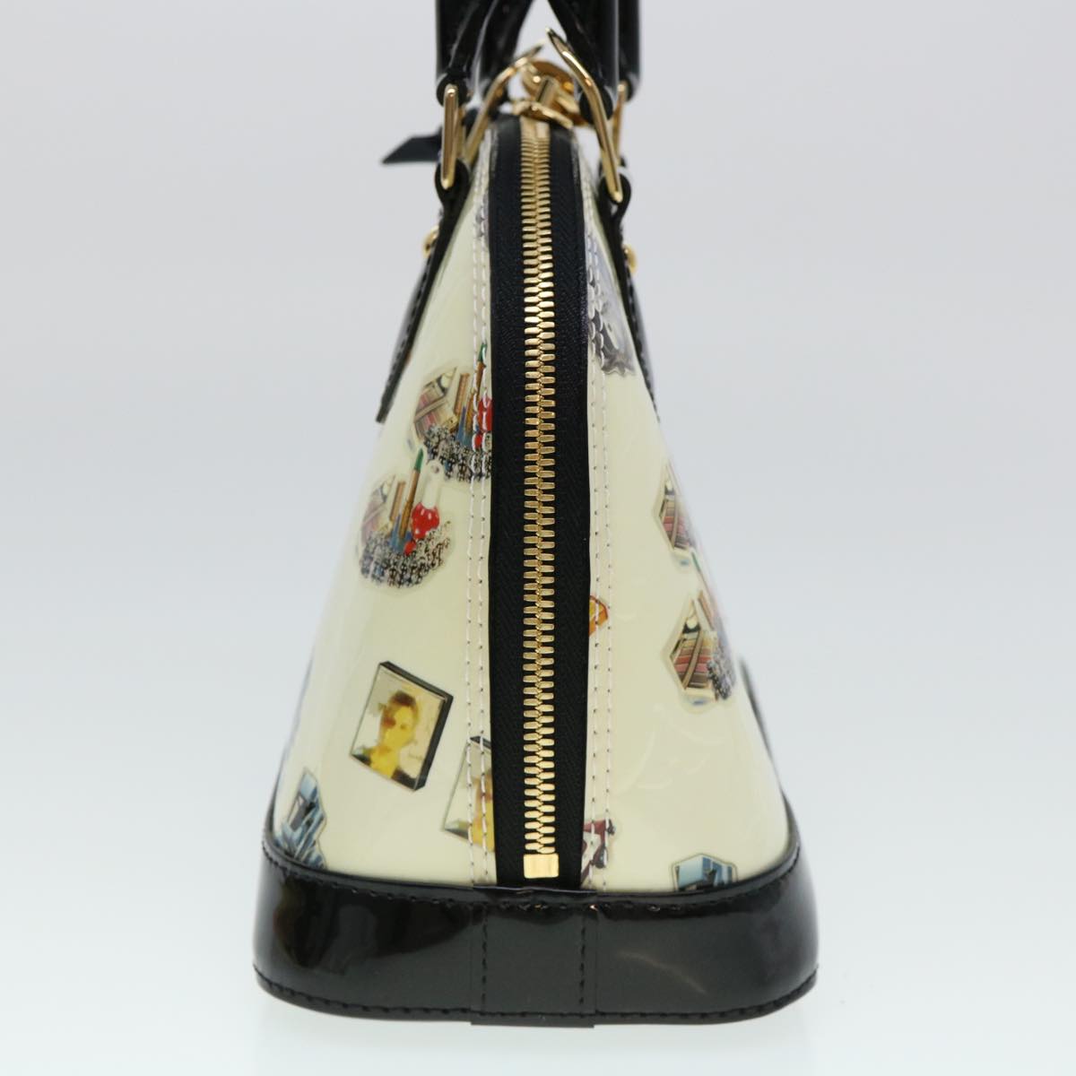 LOUIS VUITTON Vernis Nicolas Ghesquire Alma BB Hand Bag M50419 LV  40601A