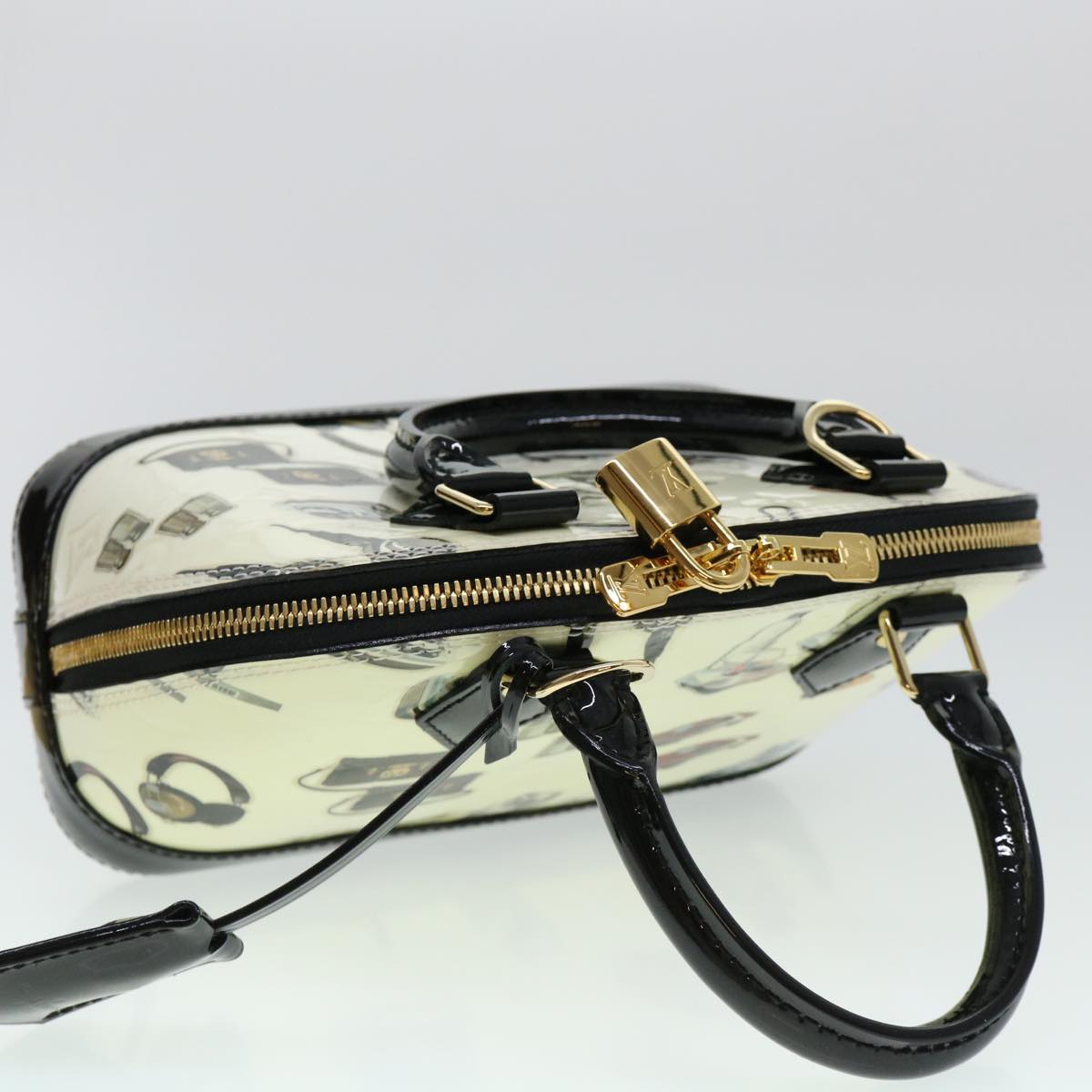 LOUIS VUITTON Vernis Nicolas Ghesquire Alma BB Hand Bag M50419 LV  40601A