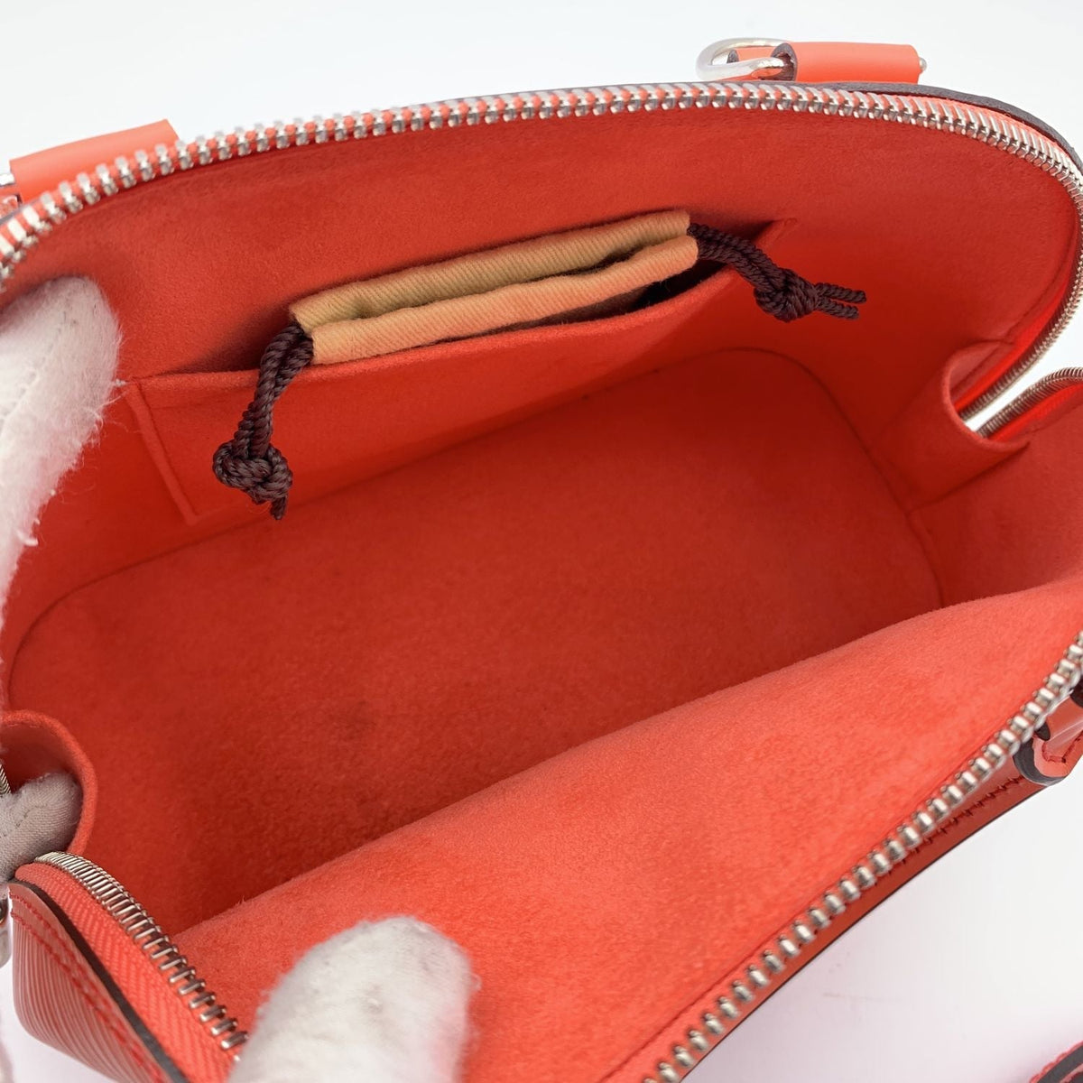LOUIS VUITTON Poppy Epi Leather Alma Bb Bag Handbag With Strap