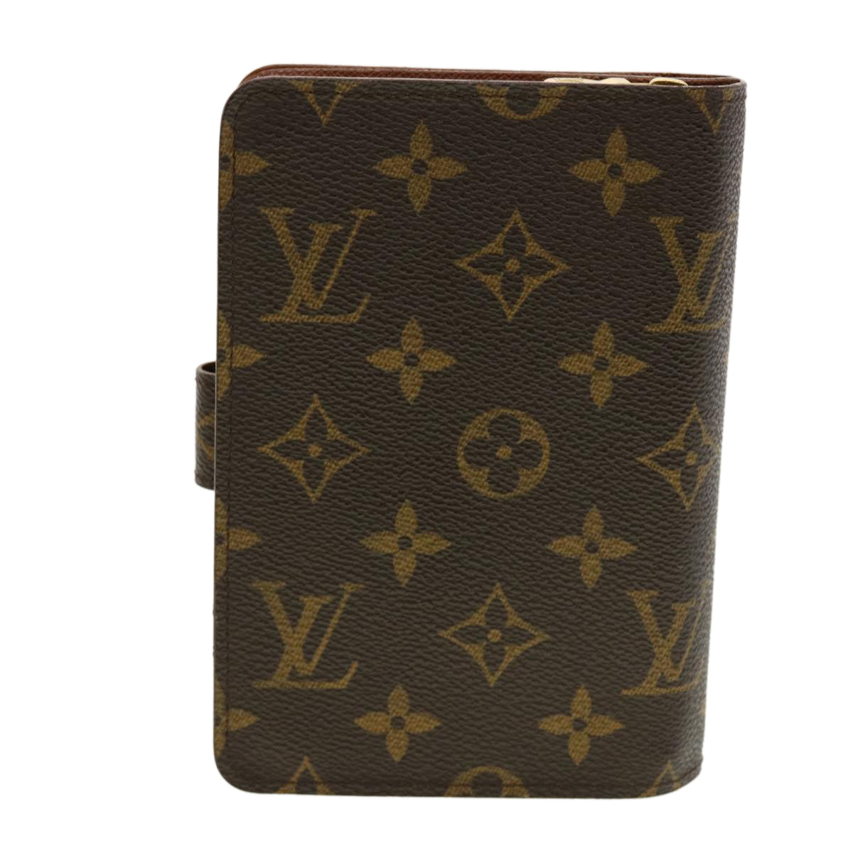LOUIS VUITTON Monogram Porte Papier Zip Wallet M61207 LV Auth 40786