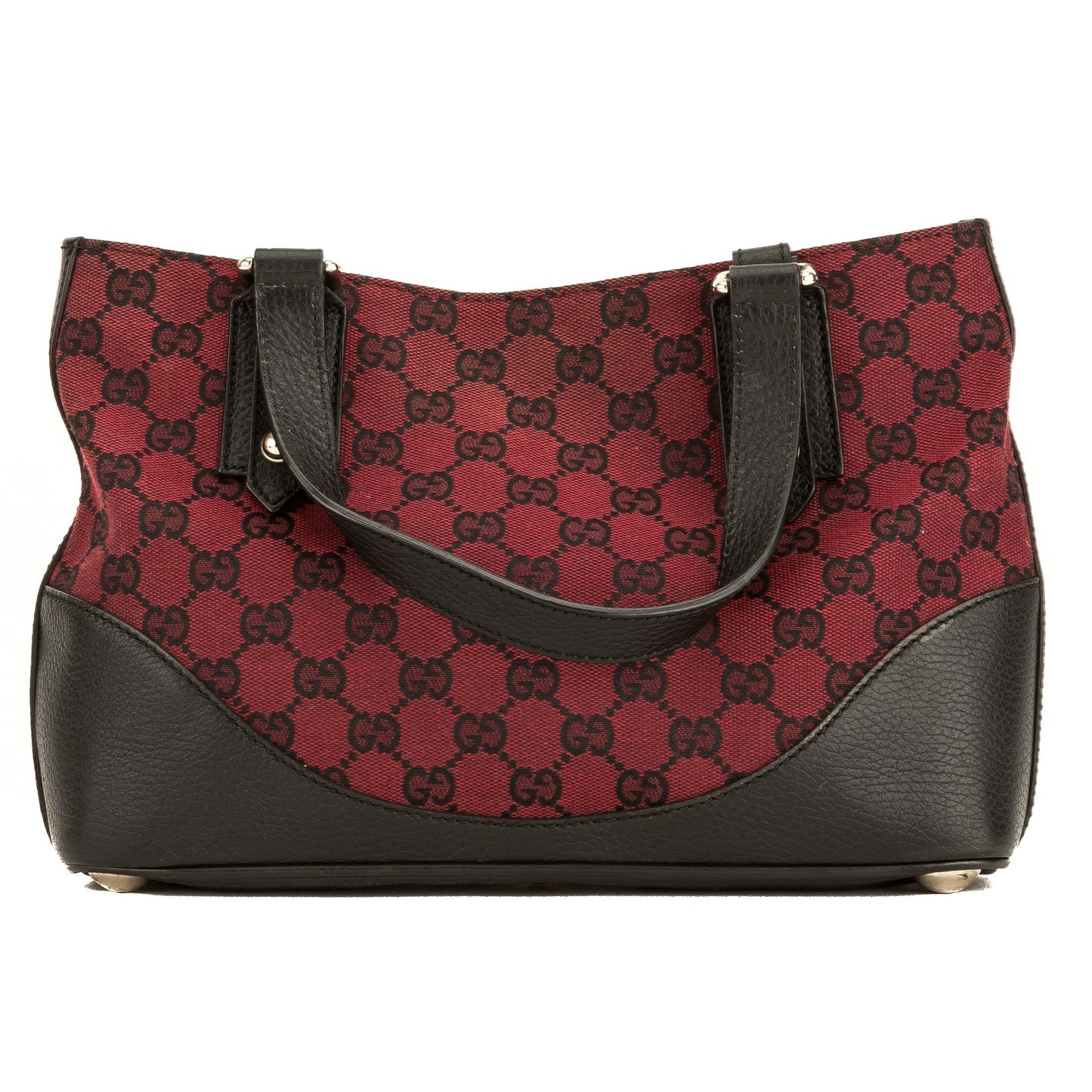 G*G Burgundy Monogram Tote (4079008)