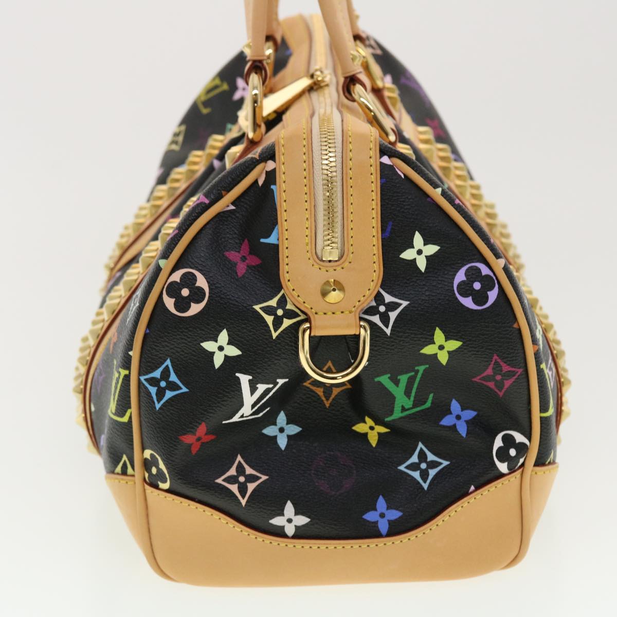 LOUIS VUITTON Monogram Multicolor Courtney MM Hand Bag Black M45642 Auth 40811A