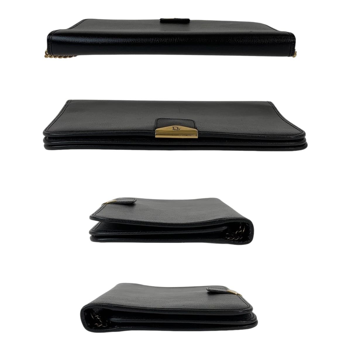 Dior Vintage Leather Honeycomb Shoulder Clutch
