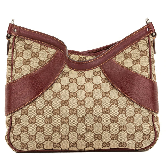 G*G Burgundy GG Monogram Tote Bag (4092017)