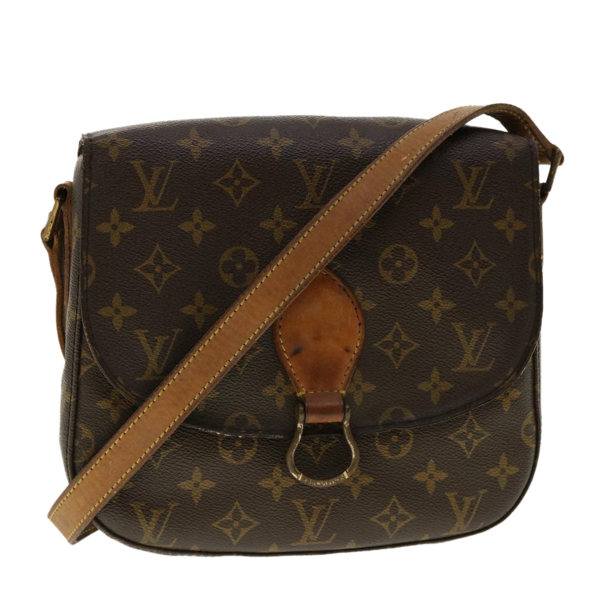LOUIS VUITTON Monogram Saint Cloud GM Shoulder Bag M51242 LV Auth 40981