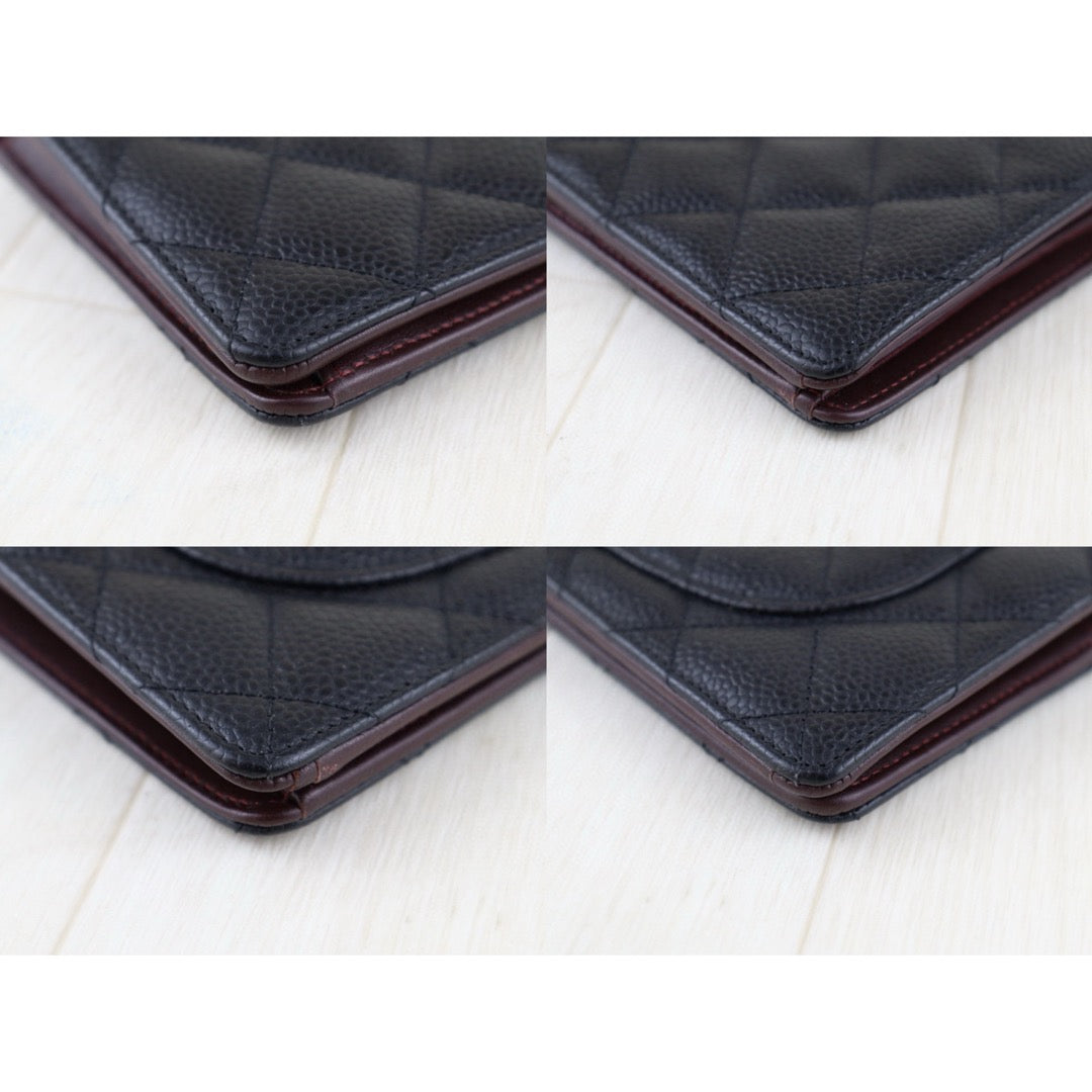 Good ( Rank AB)｜CHANEL Caviar Skin Black Long Wallet Made In 2012 - 2013Year｜H25031802