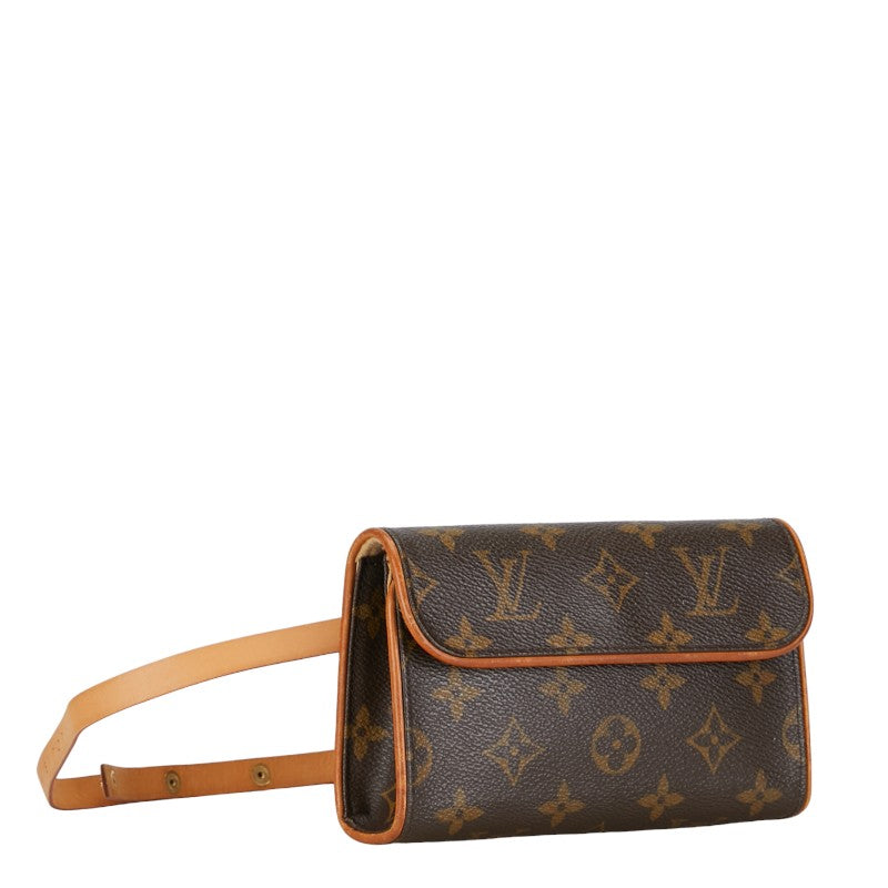 Louis Vuitton Monogram Pochette Florentine XS Waistbag M51855 Brown PVC Leather  Louis Vuitton