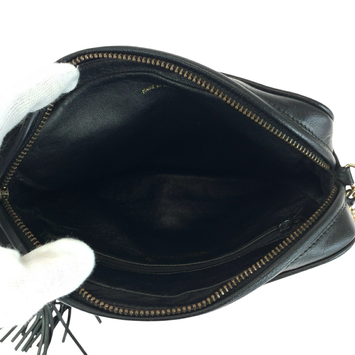 Chanel Vintage Lambskin Fringe Tassel Shoulder Bag