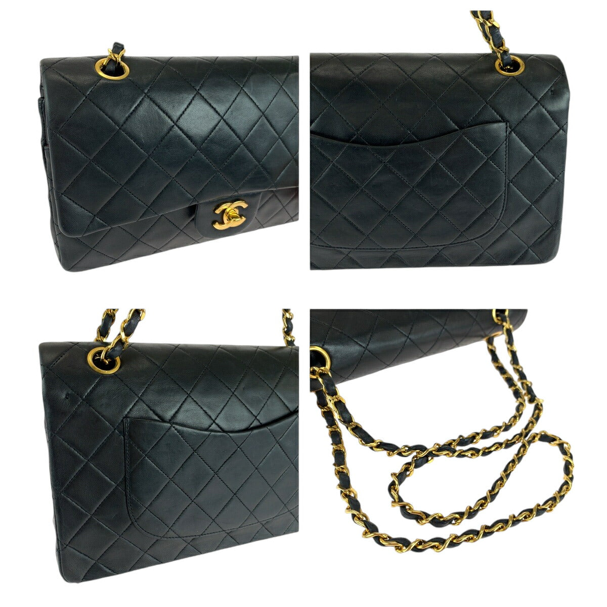 Chanel Vintage Matelasse Double Flap Bag