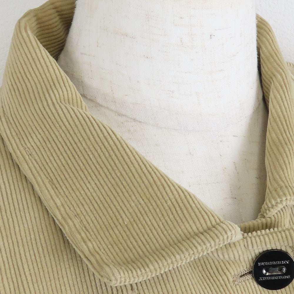 Burberry Corduroy Tailored Jacket 38 Beige