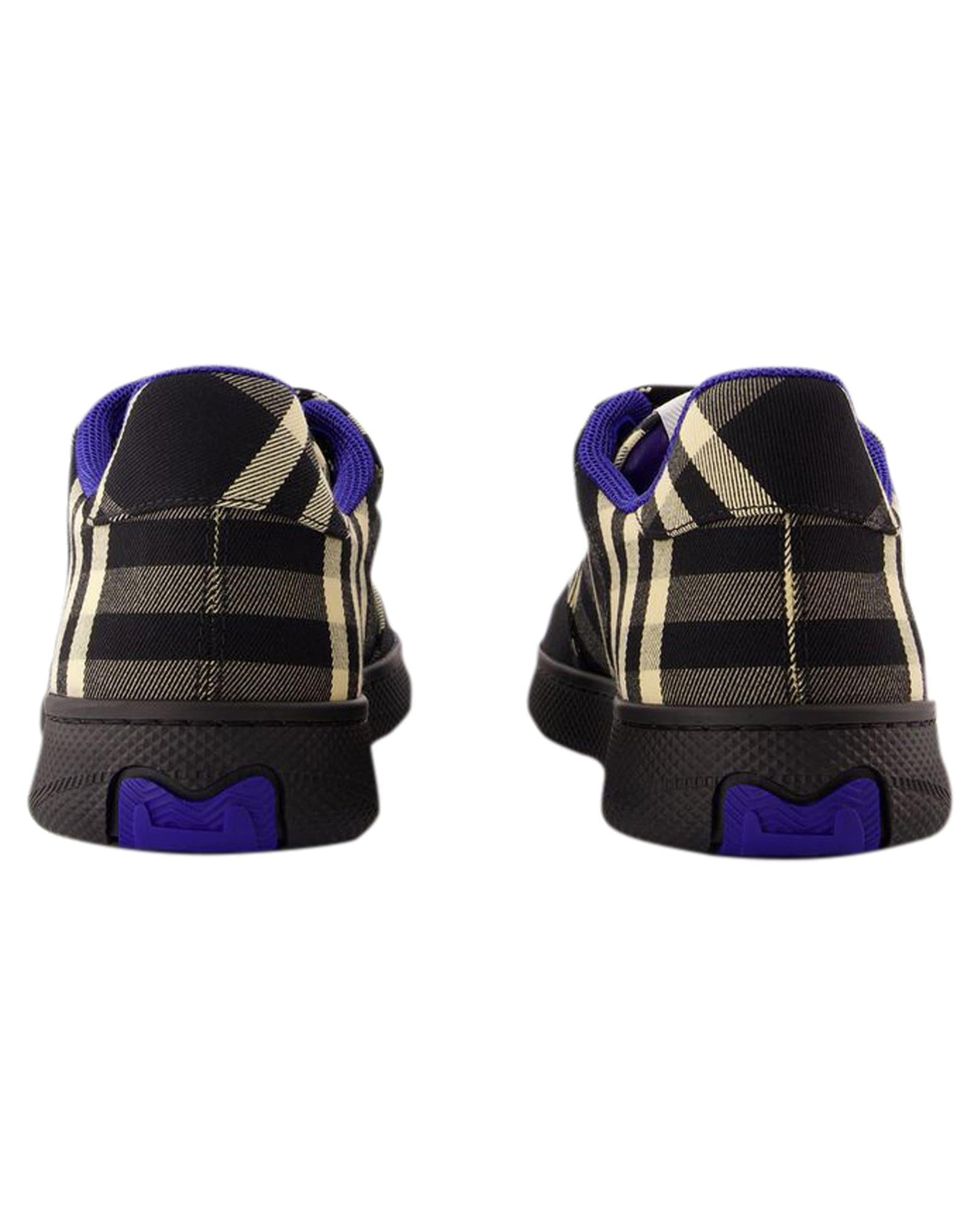 Burberry Plaid Pattern Sneakers Women Black | Black
