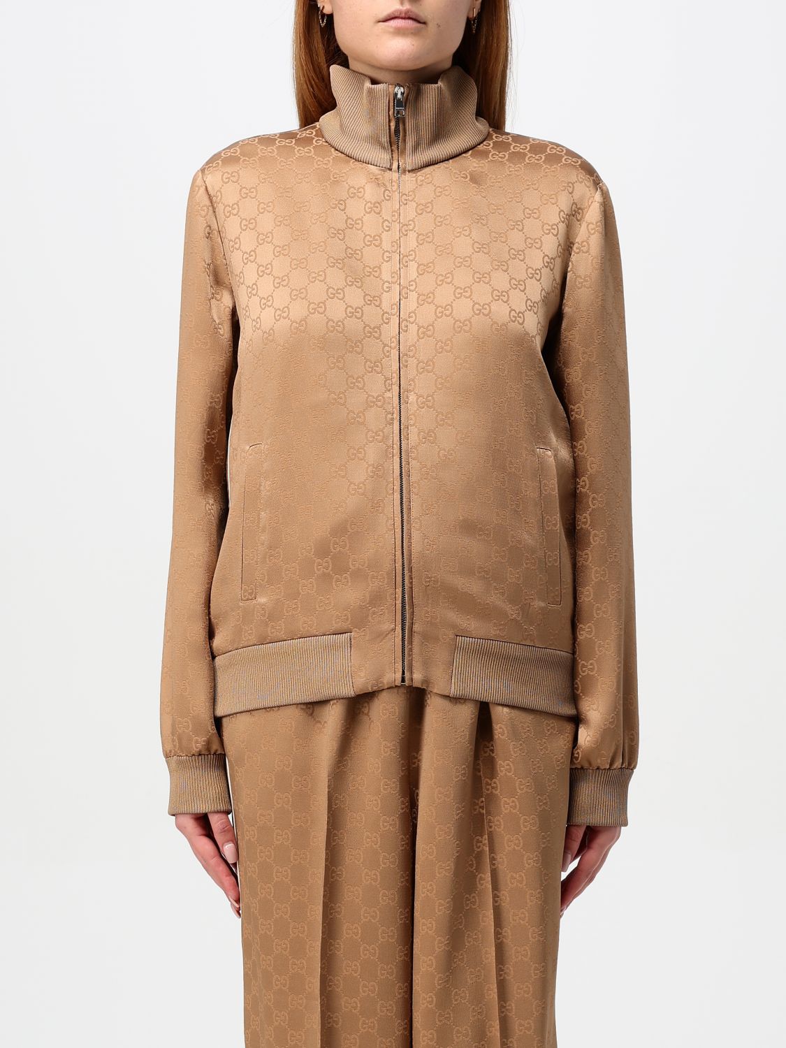 Gucci Sweatshirt Woman Beige Woman