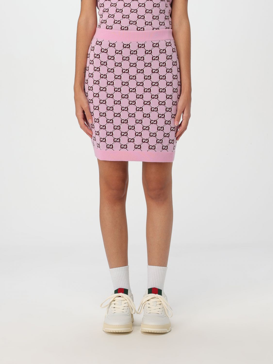 Gucci Skirt Woman Pink Woman