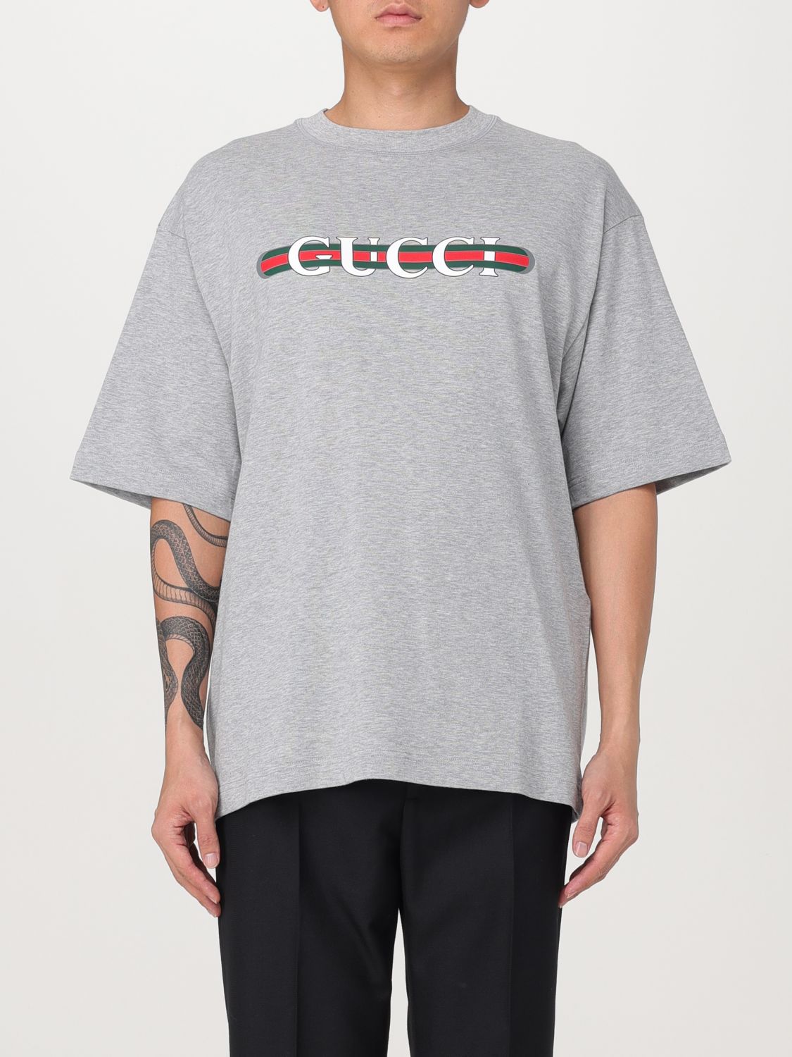 Gucci T-Shirt Men Grey Men