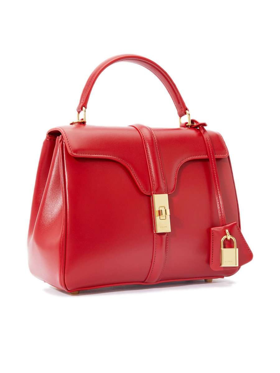 Small 16 Bag in Red Satinated Calfskin