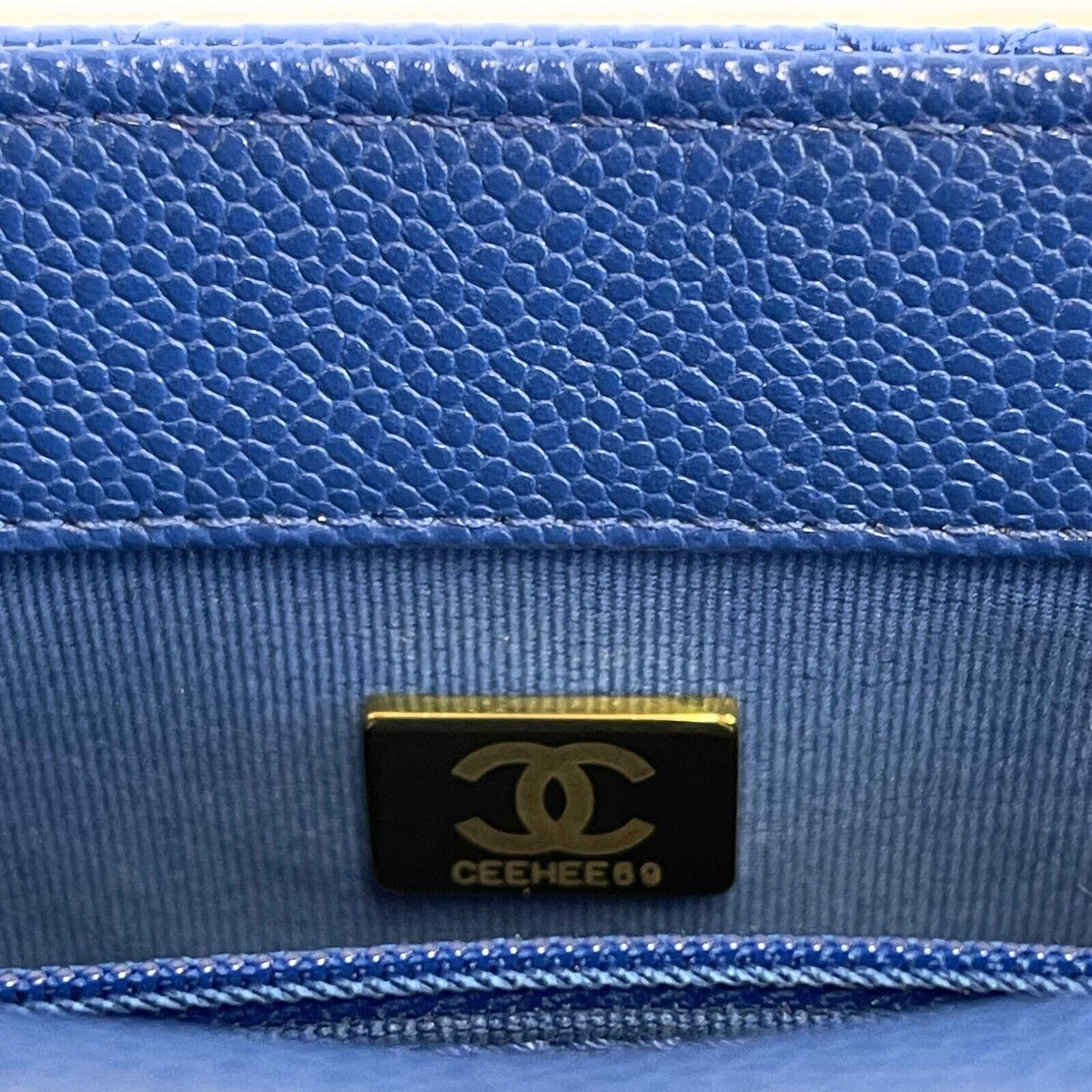 Top Quality Chanel Mini Chain Around Multi Chain Full New Bag Quilted Caviar 22B Blue